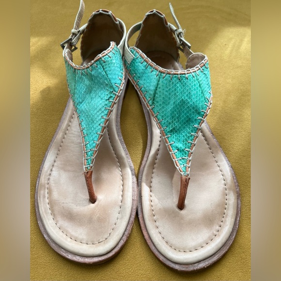 Ella Moss Turquoise Sandals - Picture 3 of 7